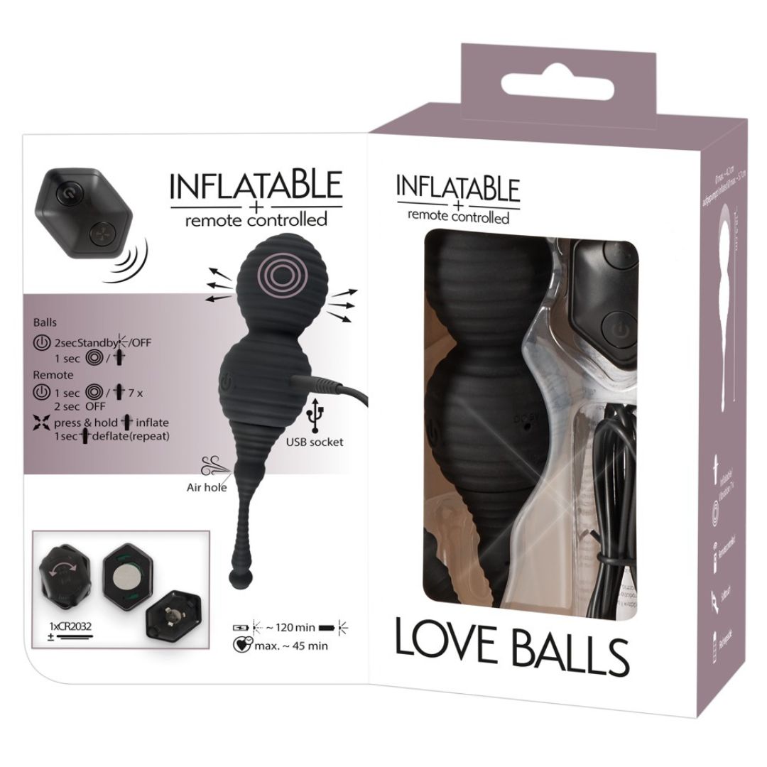 Vibrokugeln „Love Balls“ zum Aufpumpen, mit Fernbedienung - OH MY! FANTASY