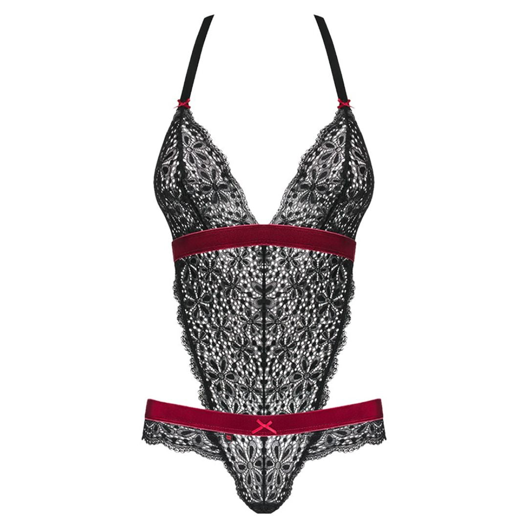 Rio-Body aus feiner Spitze mit Samtbund - OH MY! FANTASY