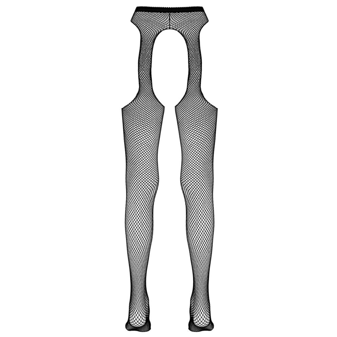 Netzstrumpfhose ouvert in Strapsgurt-Optik - OH MY! FANTASY