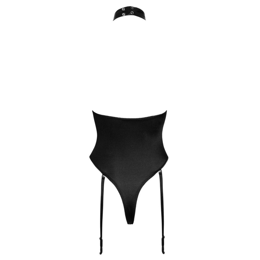 Body aus Lack mit offenen Cups und Netzeinsätzen - OH MY! FANTASY