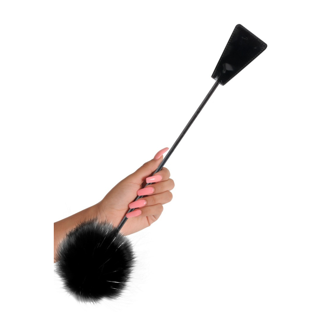 Feder-Peitsche „Feather Crop“, 51 cm - OH MY! FANTASY