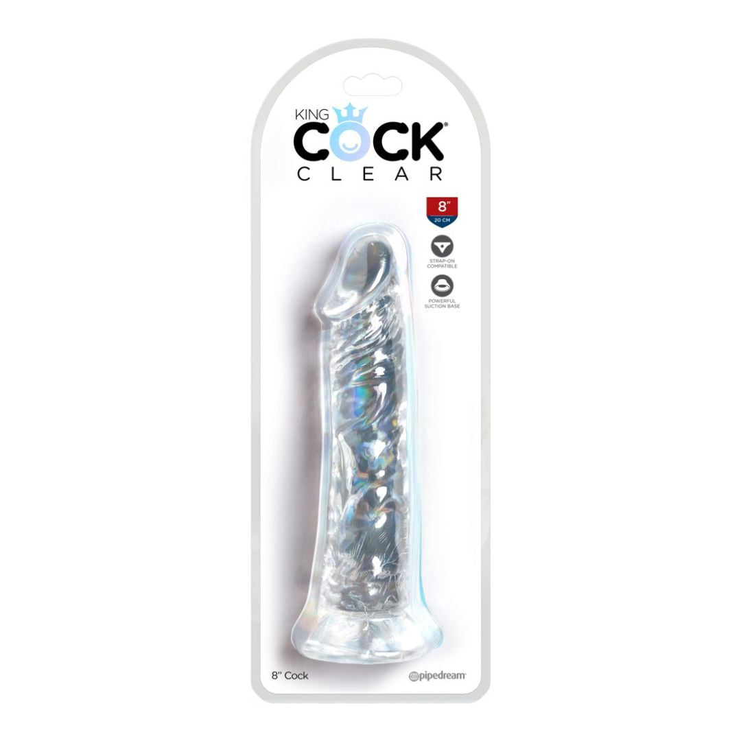 Naturdildo mit Saugnapf „Cock 8 Clear“ - OH MY! FANTASY