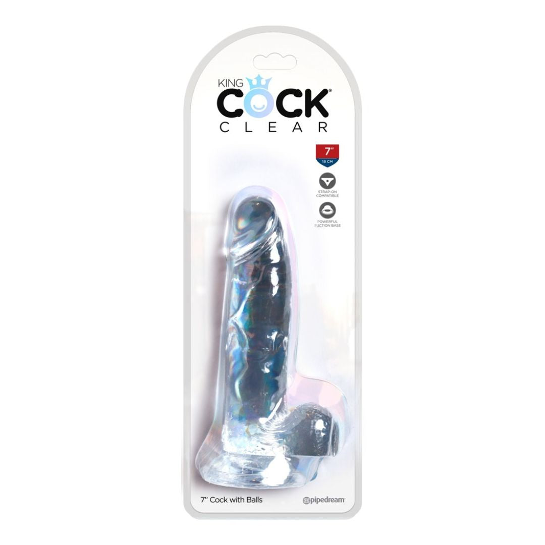Naturdildo mit Saugnapf „Cock with Balls 7“ - OH MY! FANTASY