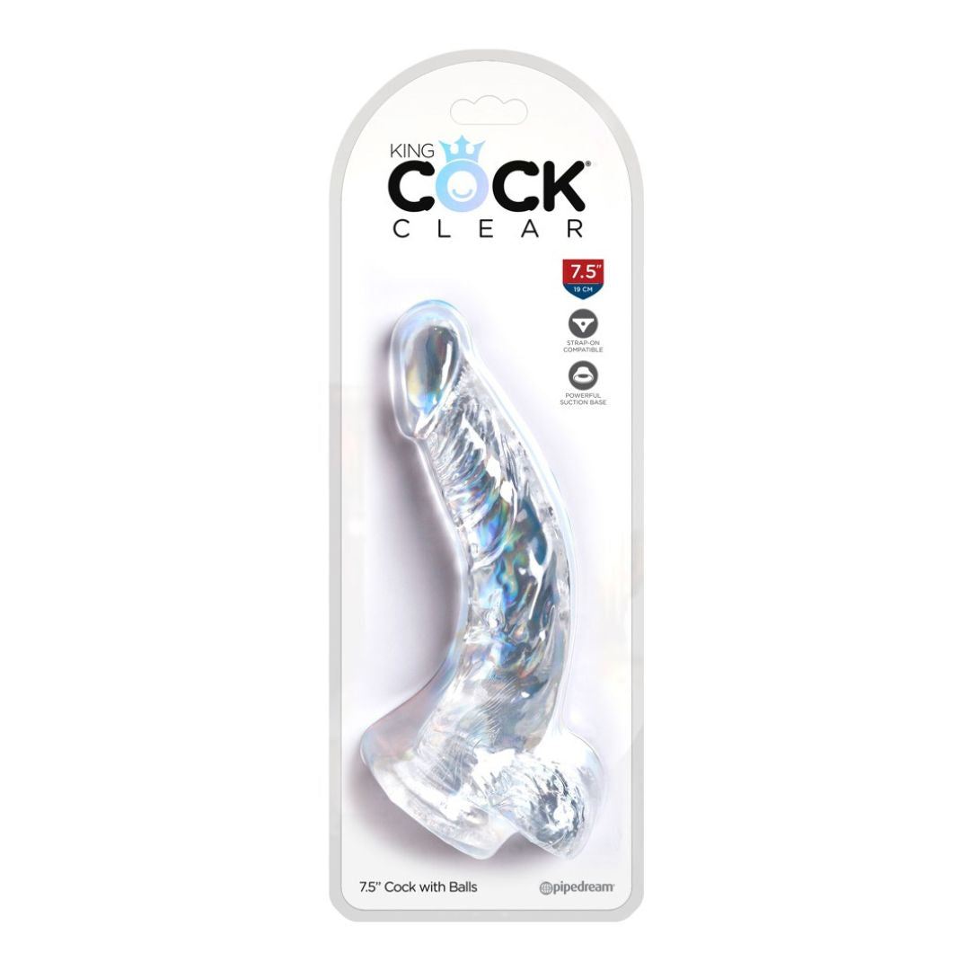 Naturdildo mit Saugnapf „Cock with Balls 7,5“ - OH MY! FANTASY
