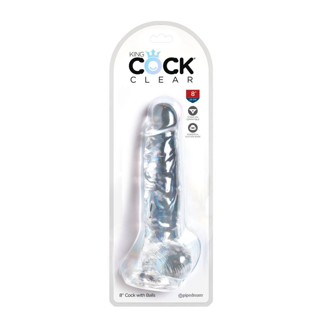 Naturdildo mit Saugnapf „Cock with Balls 8“ - OH MY! FANTASY