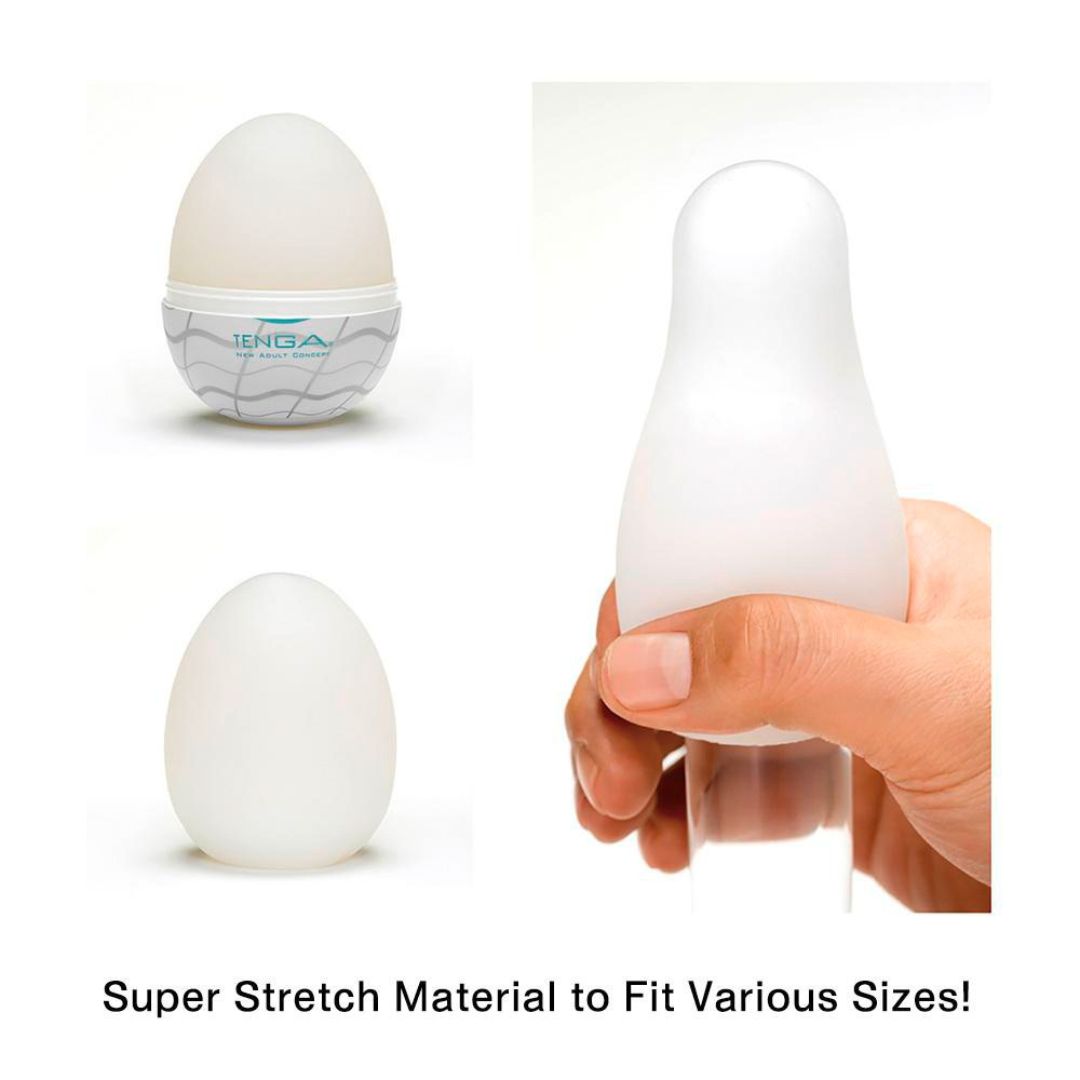 Tenga-Ei Masturbator „Egg Wavy II“ mit Wellen-Stimulationsstruktur - OH MY! FANTASY