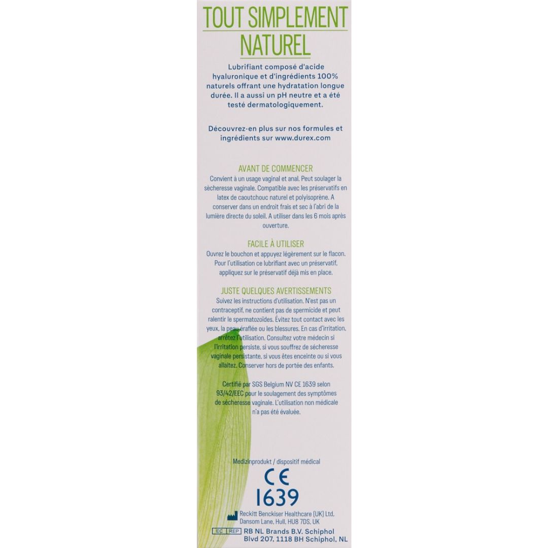 Gleitgel „Durex: Naturals“ - OH MY! FANTASY