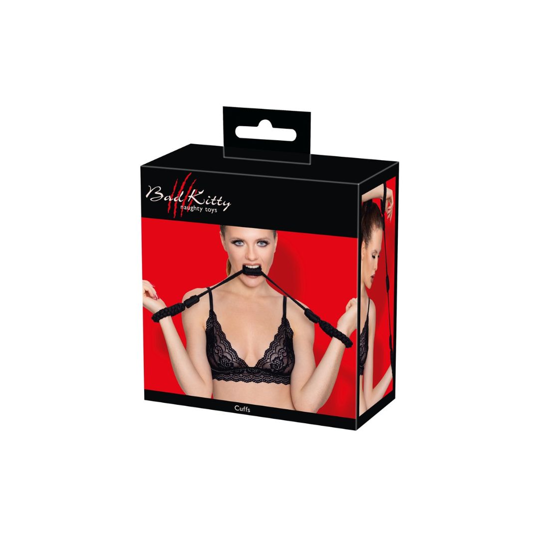 Handfessel „Cuffs Rope“ aus Baumwolle mit verstellbaren Schlaufen - OH MY! FANTASY
