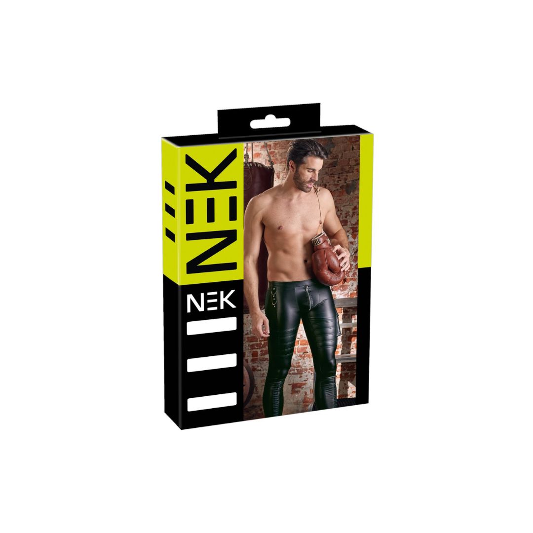 Slim-Fit Hose im Mattlook mit Reißverschluss - OH MY! FANTASY