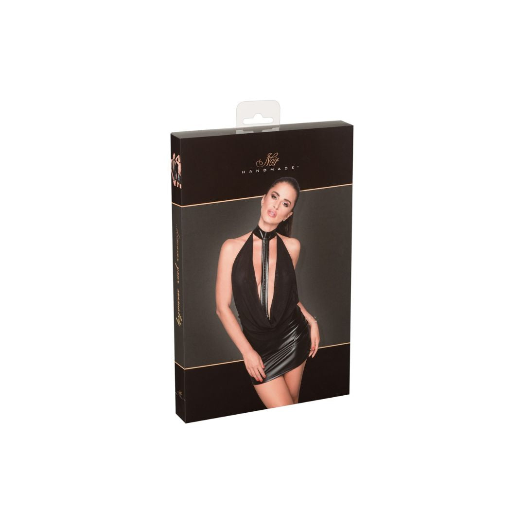 Kleid im Powerwetlook mit Glitzersteinen - OH MY! FANTASY