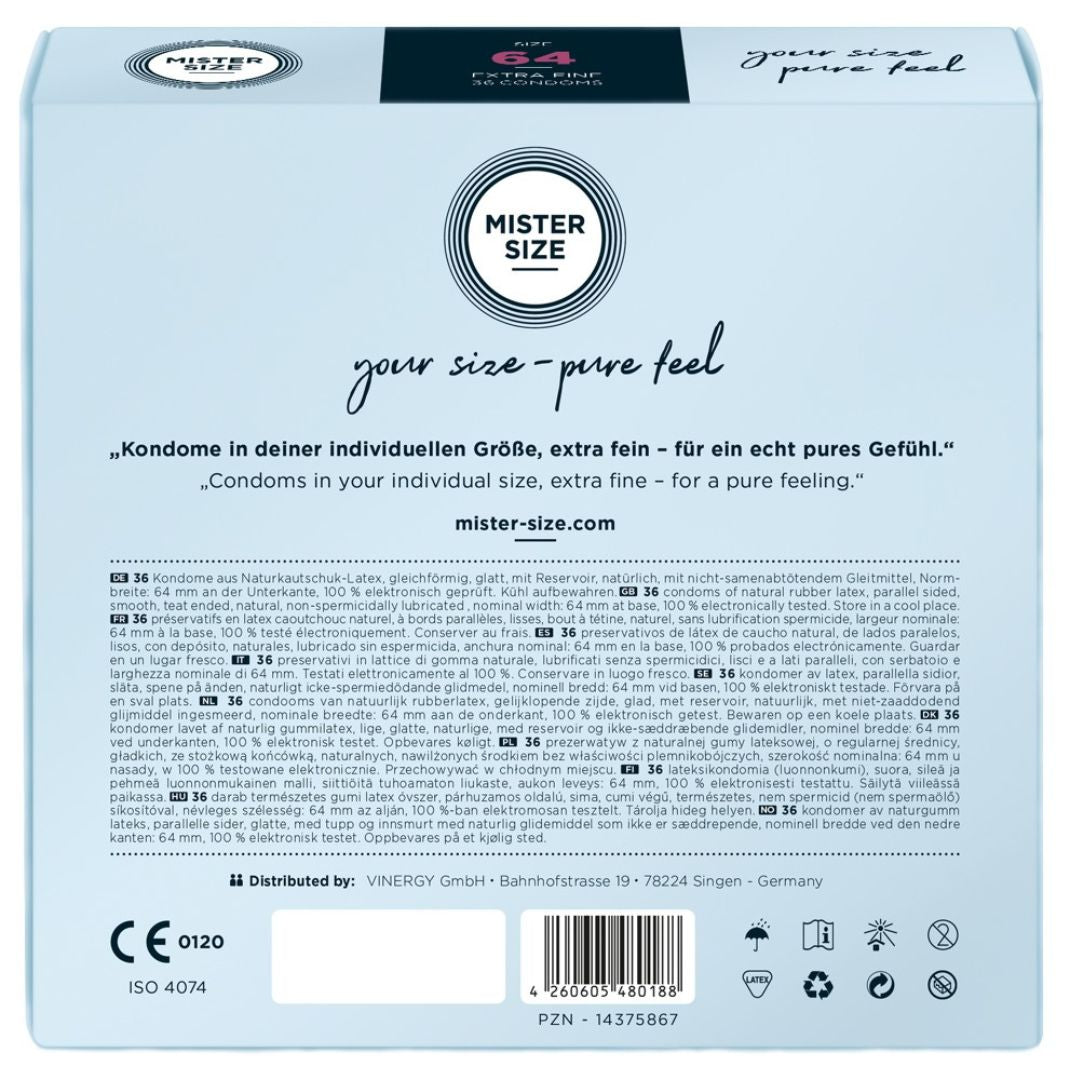 Kondome „64 mm“, transparent, hauchdünn, feucht - OH MY! FANTASY