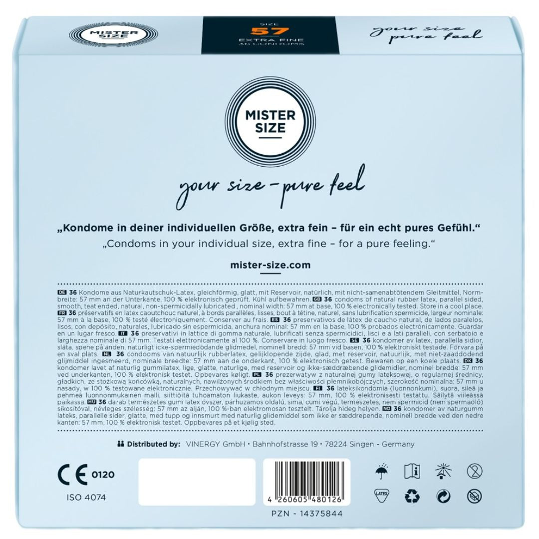 Kondome „57 mm“, transparent, hauchdünn, feucht - OH MY! FANTASY