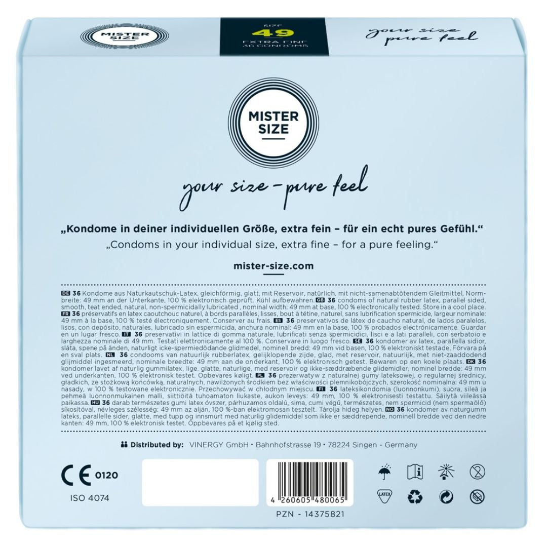 Kondome „49 mm“, transparent, hauchdünn, feucht - OH MY! FANTASY