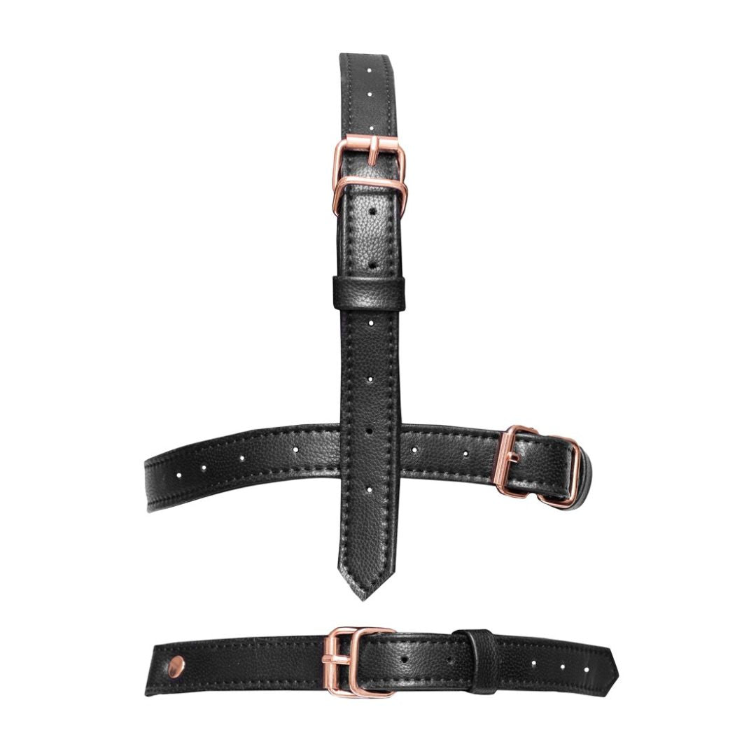 Kopfgeschirr in Lederoptik mit Knebel - OH MY! FANTASY