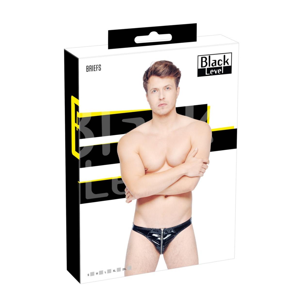 Lack-String mit Front-Reißverschluss - OH MY! FANTASY