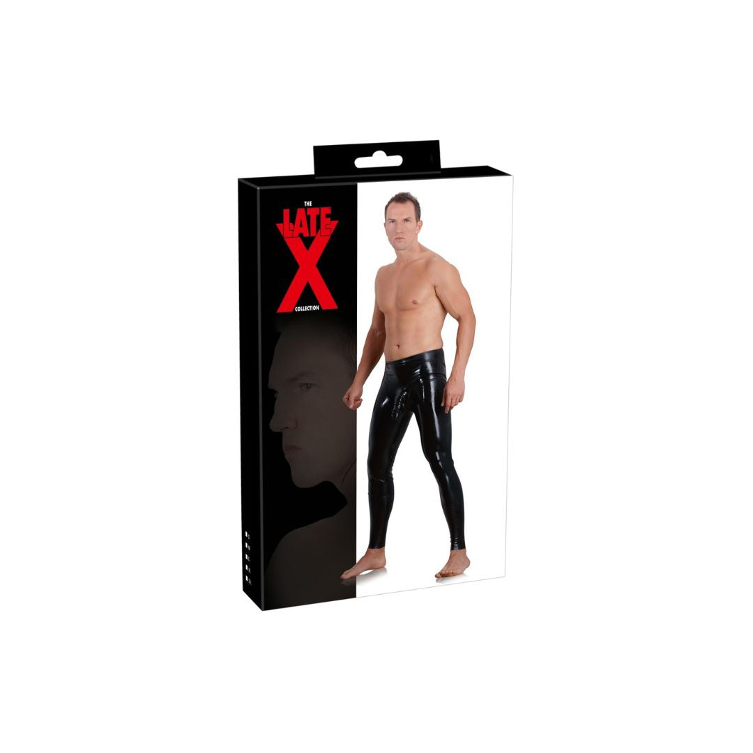 Leggings aus Latex mit Hülle für Penis und Hoden - OH MY! FANTASY