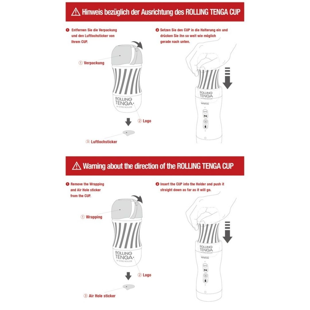 Masturbator „Rolling” mit Saugeffekt - OH MY! FANTASY