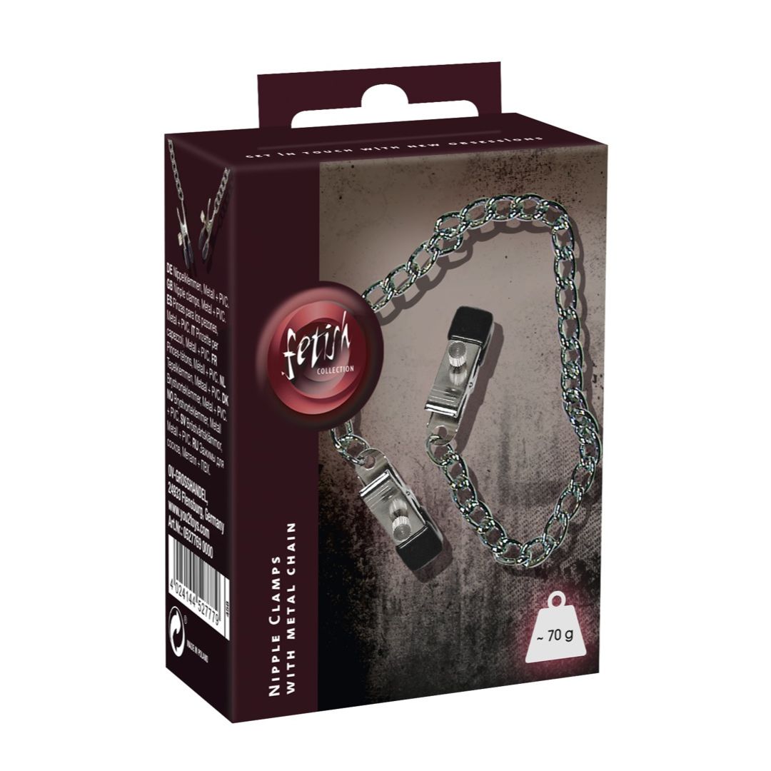 Nippelklammern mit Metallkette - OH MY! FANTASY
