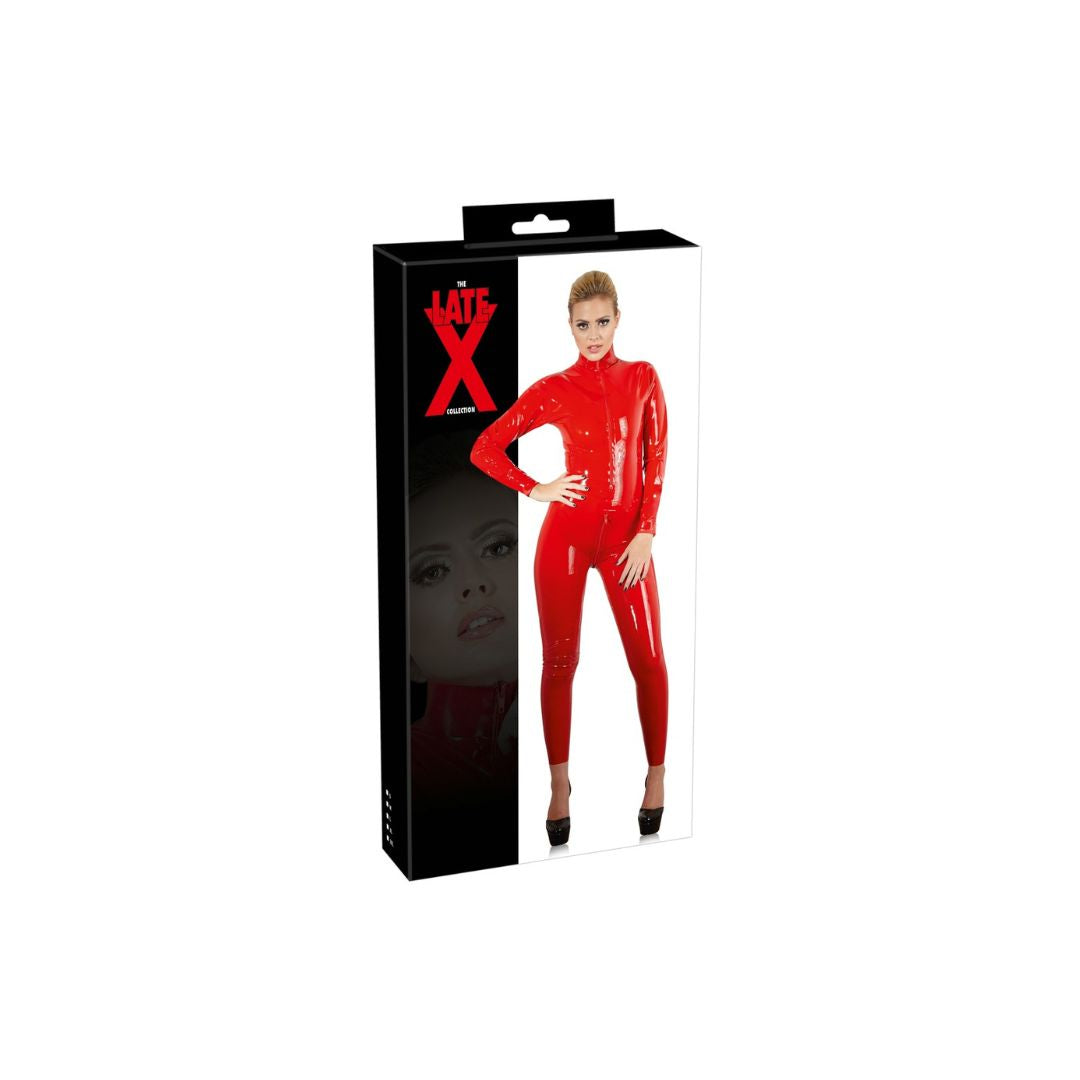 Langarm-Catsuit aus Latex mit Front- und Schritt-Reißverschluss - OH MY! FANTASY
