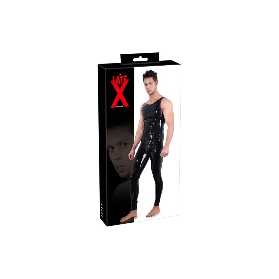 Ärmelloser Overall aus Latex mit Reißverschluss im Schritt - OH MY! FANTASY