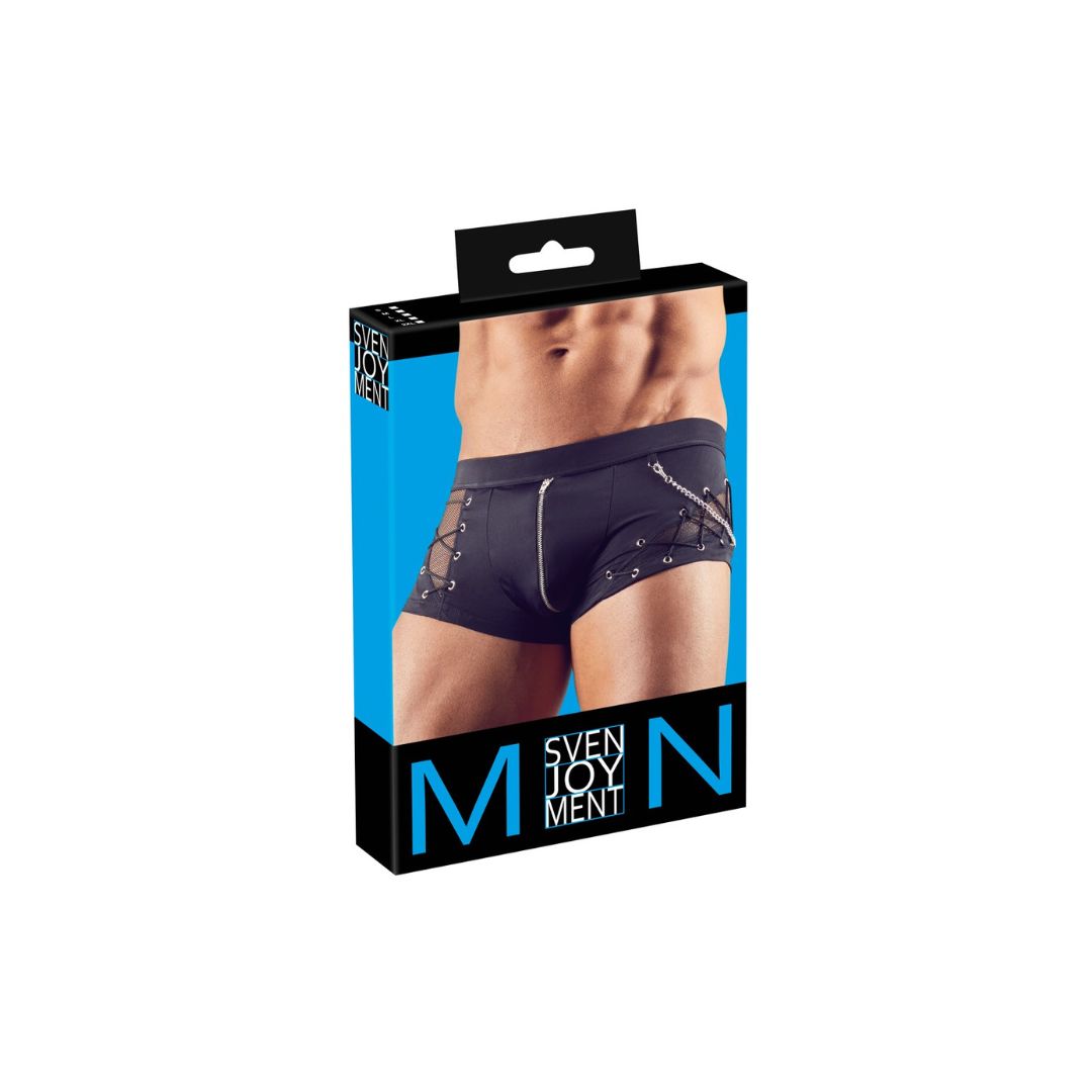 Pants mit Fishnet Einsätzen und Front-Reißverschluss - OH MY! FANTASY