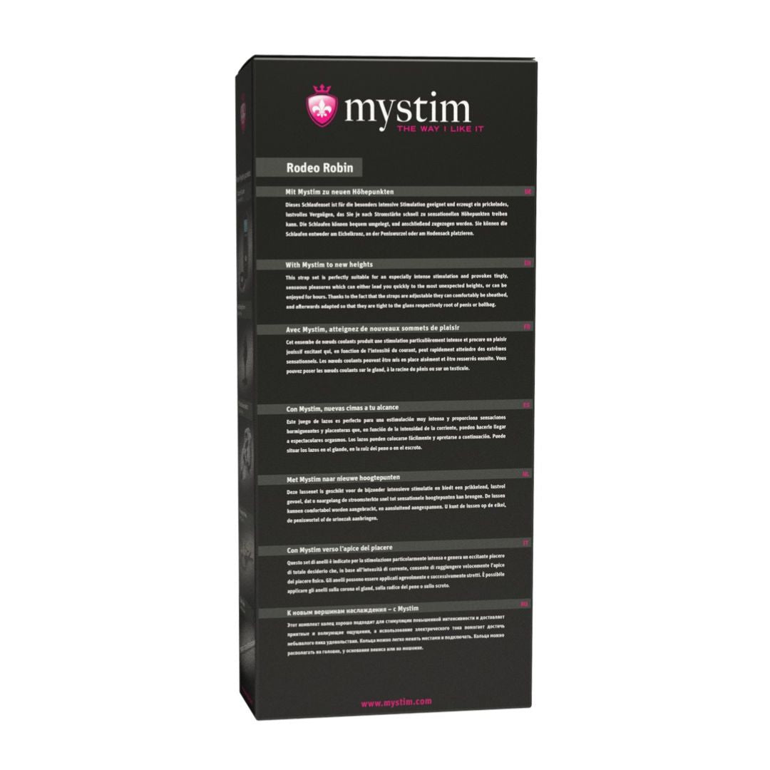 E-Stim Penisschlaufe „Rodeo Robin“ mit Hodenschlaufe - OH MY! FANTASY