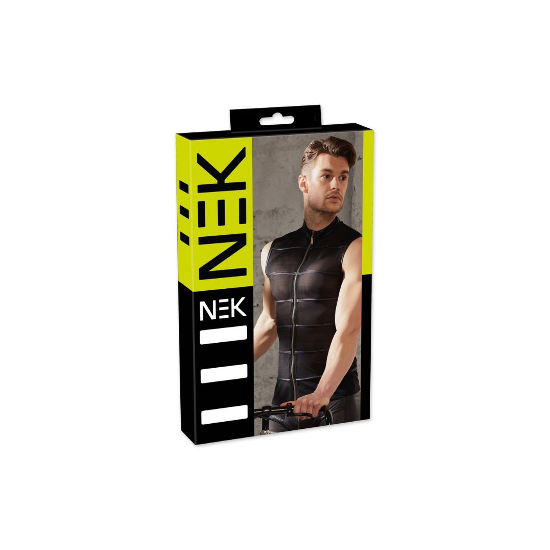 Ärmelloses Shirt aus Powernet mit Reißverschluss - OH MY! FANTASY