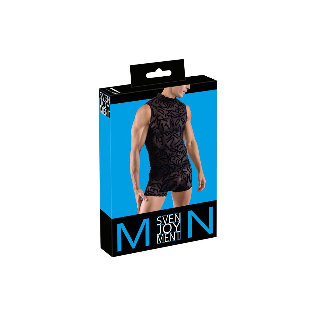 Semi-transparentes, ärmelloses Shirt mit Buchstaben-Print - OH MY! FANTASY