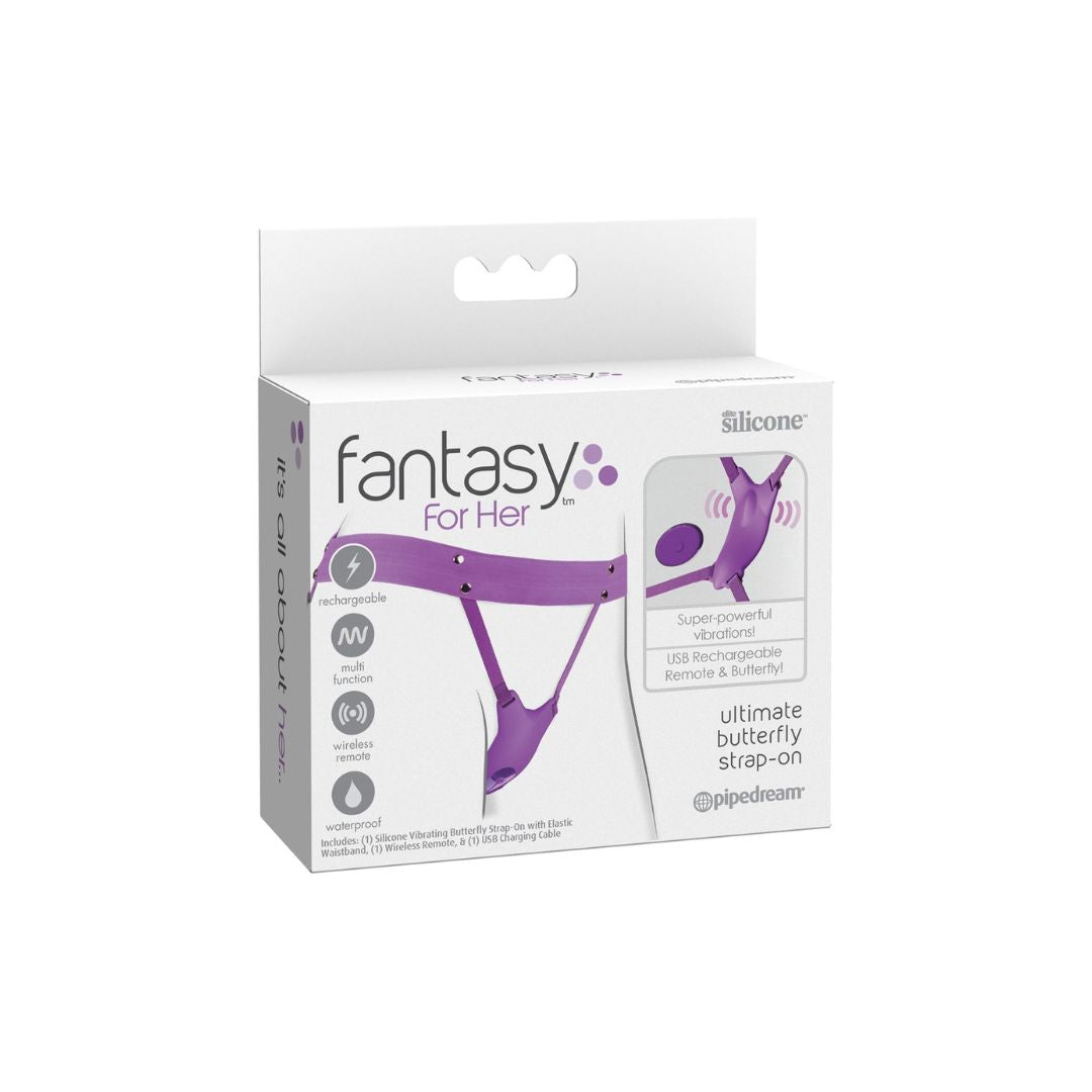 Vibro-String „Ultimate Butterfly Strap-on“ mit Fernbedienung - OH MY! FANTASY