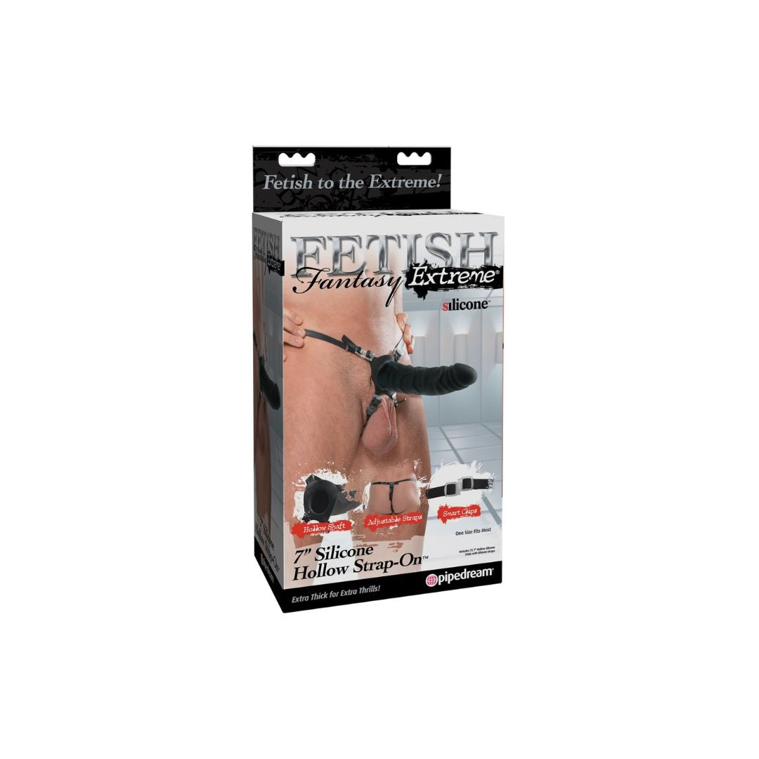 Umschnalldildo „7" Silicone Hollow Strap-on“ - OH MY! FANTASY