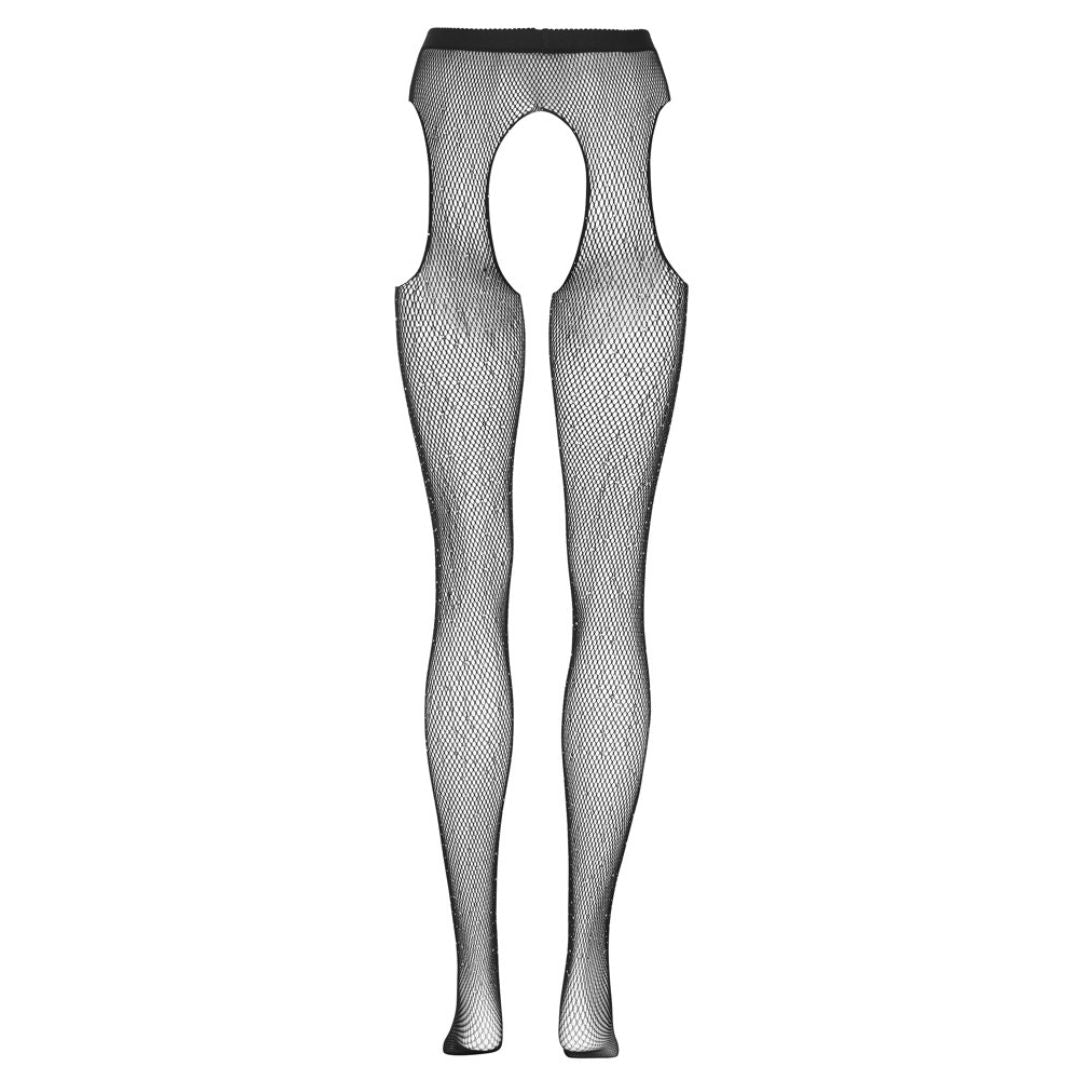 Netz-Strumpfhose Ouvert mit Glitzersteinchen - OH MY! FANTASY