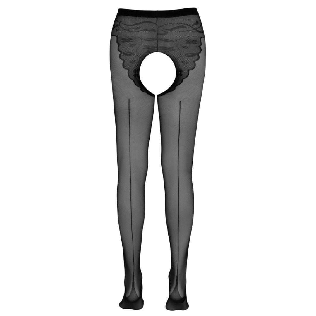 Straps-Strumpfhose mit Ziernaht und Höschenteil - OH MY! FANTASY