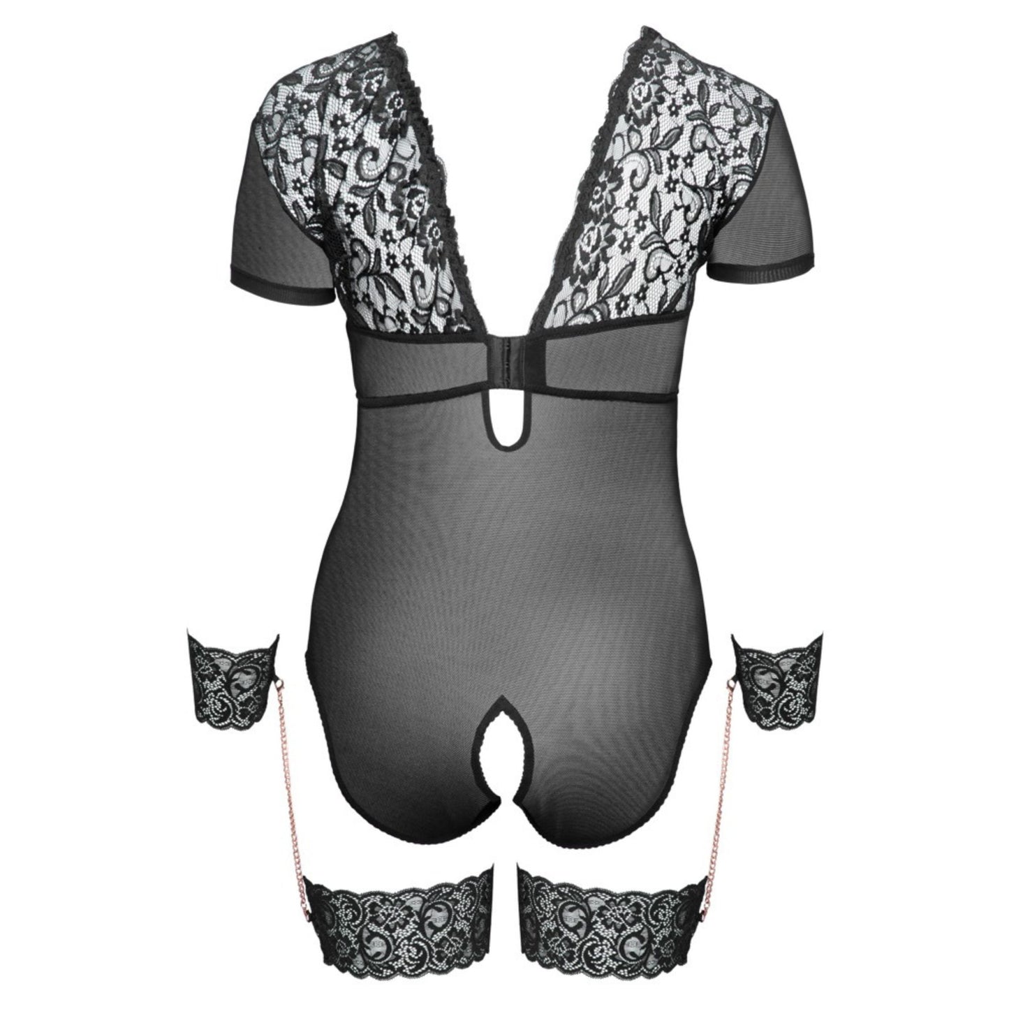 Body ouvert plus Oberschenkel-/ Handfesseln - OH MY! FANTASY