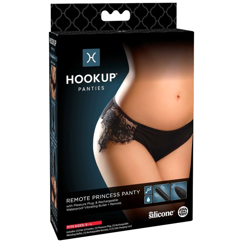 Hook Up Remote Princess Panty One Size - OH MY! FANTASY