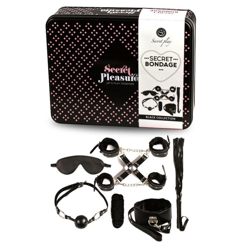 Secret play bdsm set 8pcs schwarz
