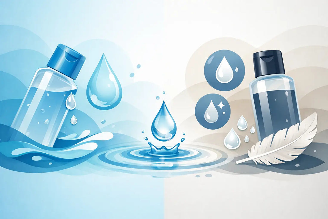 Gleitgel auf Wasserbasis: der Unterschied