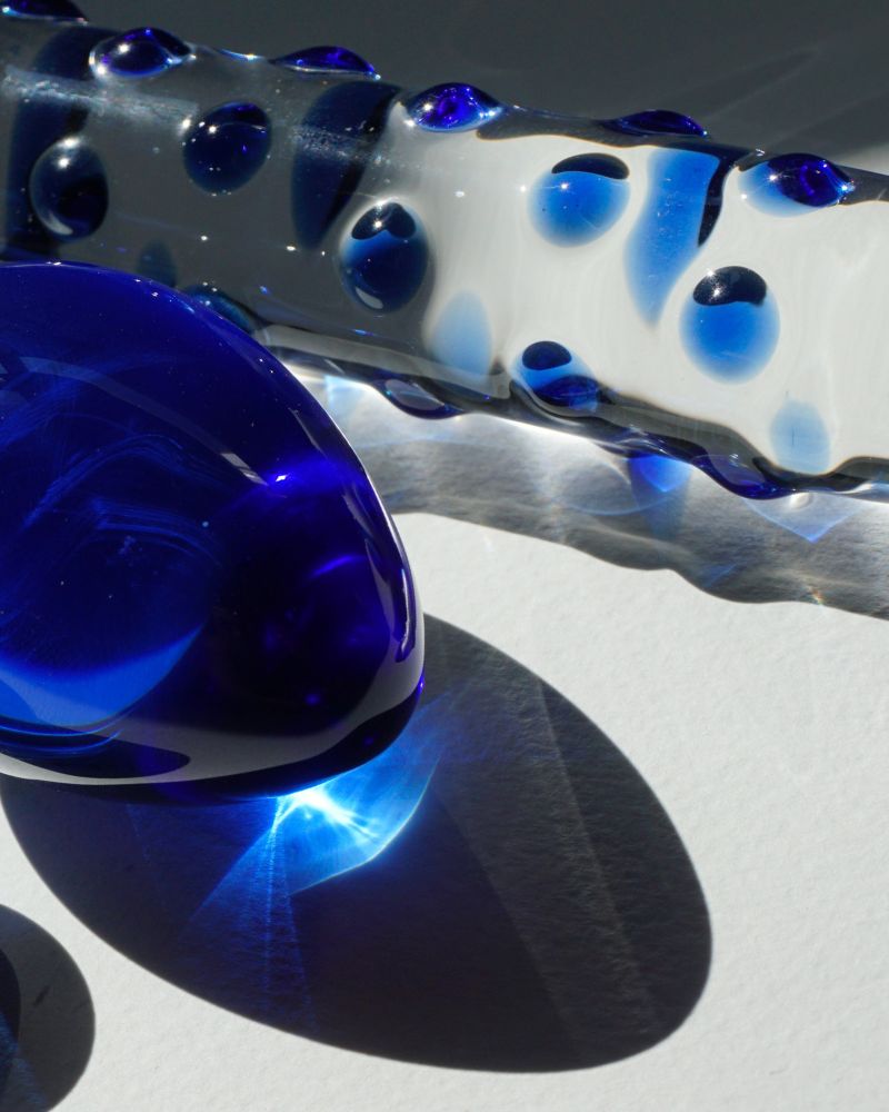 Glass Dildos von Icicles in blau - Shop your Fantasy bei OH MY! FANTAY