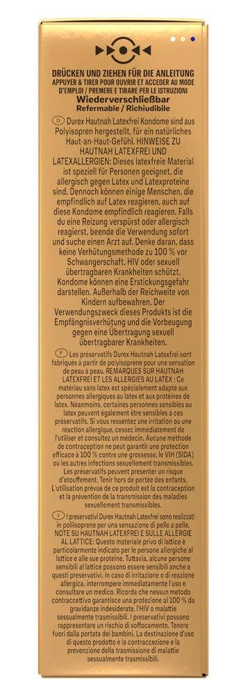 Durex - Hautnah Latexfrei - Kondome