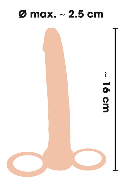 You2Toys - Analdildo mit Penis- und Hodenring