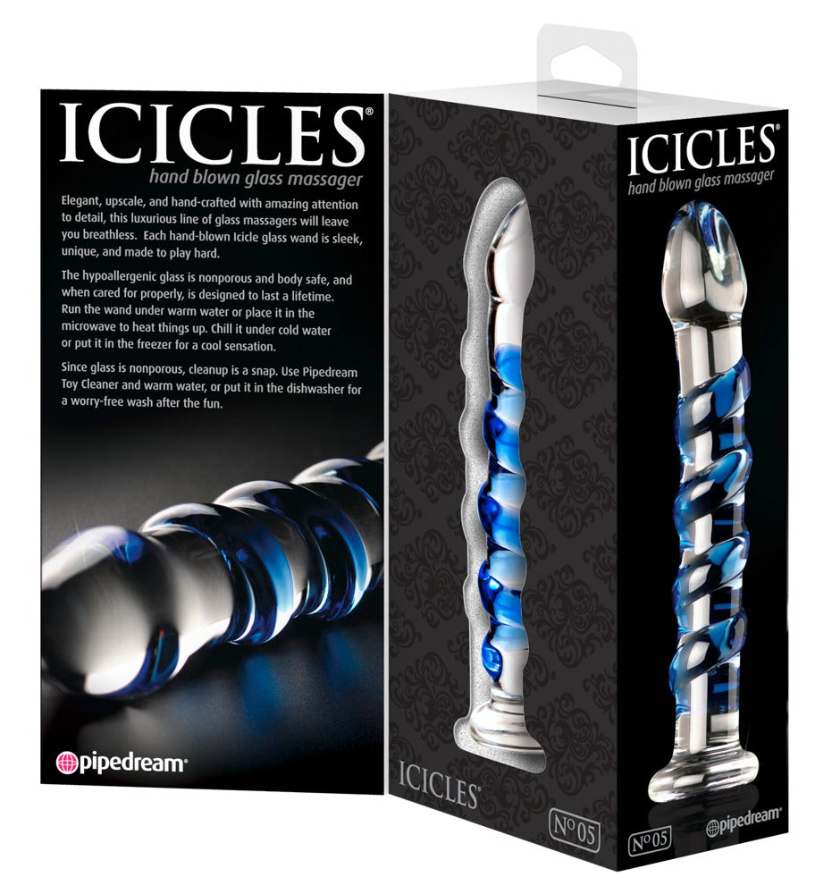 Icicles - No. 5 - Handgefertigter Glasdildo