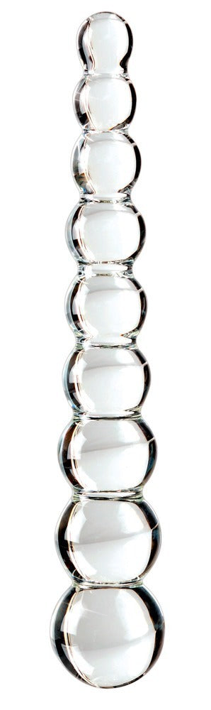 Icicles - Handgefertigter Glasdildo mit Kugeldesign