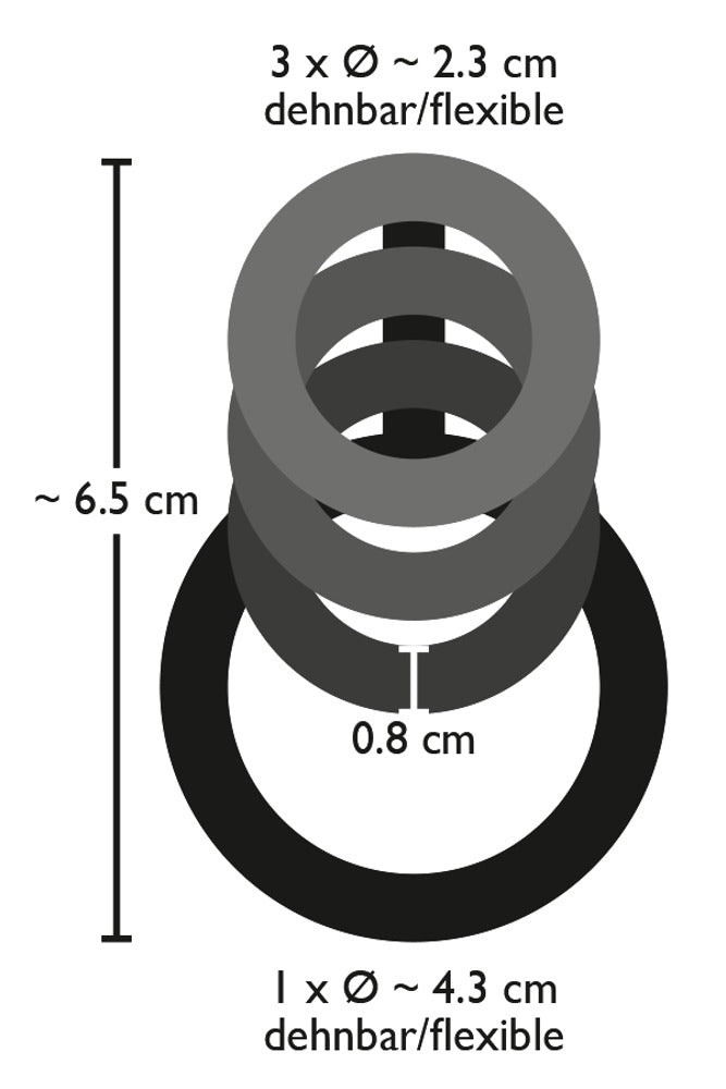 Bad Kitty - Cockring-Set mit Hodenring