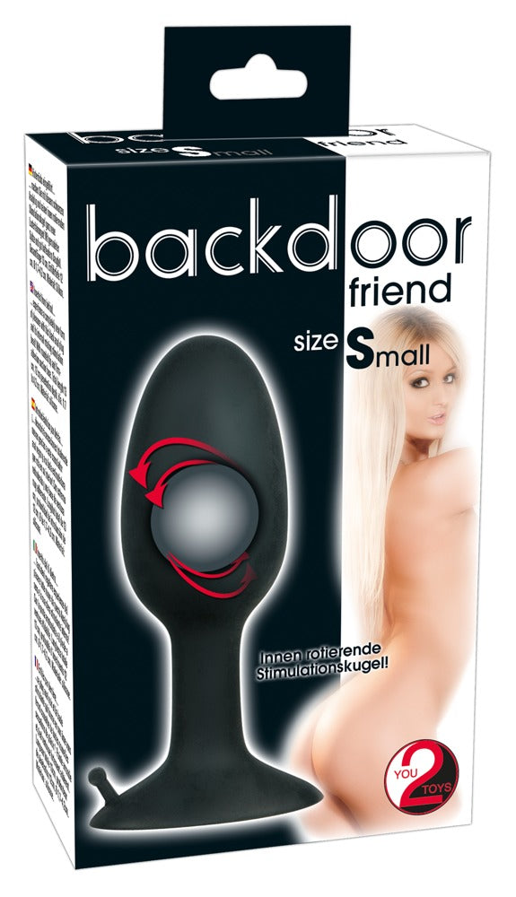 Backdoor Friend - Analplug mit rotierender Stimulationskugel