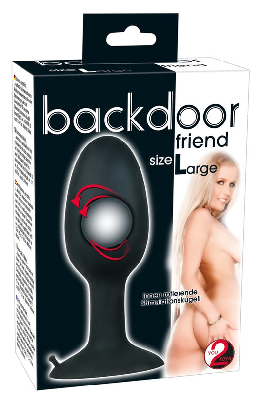 Backdoor Friend - Analplug mit rotierender Stimulationskugel