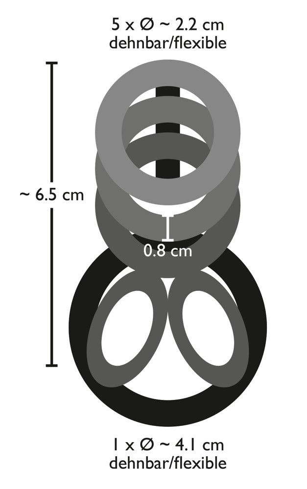 Bad Kitty - Penis- und Hodenring-Set
