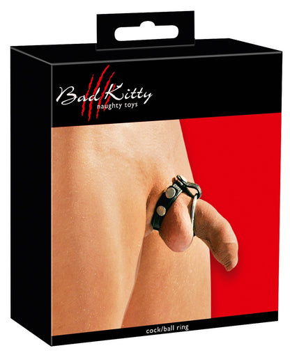 Bad Kitty - Penis- und Hodenriemen mit Metallringen