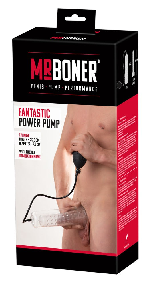 Mister Boner - Penispumpe mit genoppter Sleeve