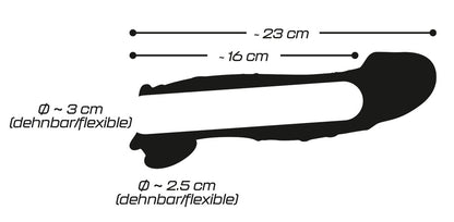 Crystal - Penishülle mit Hodenmanschette