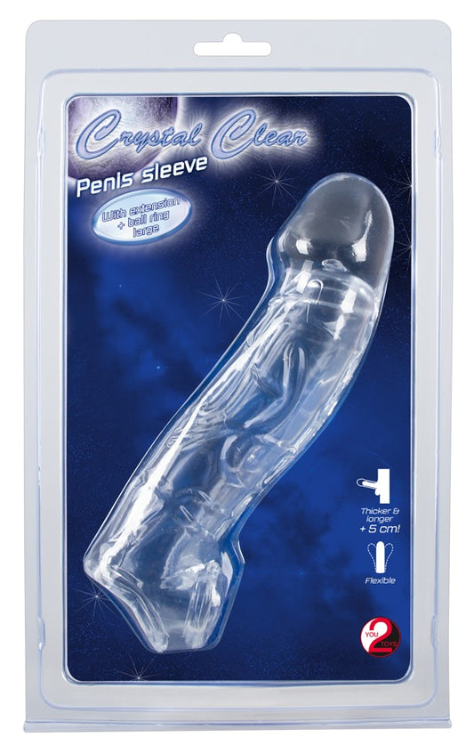 Crystal - Penishülle mit Hodenmanschette