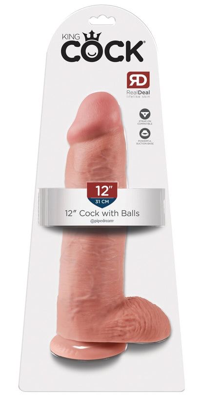 King Cock - Dildo mit Hoden und Saugfuß